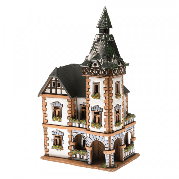 Ceramic candle house E008